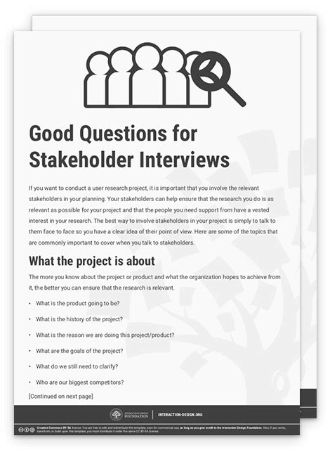 interview questions to ask stakeholders