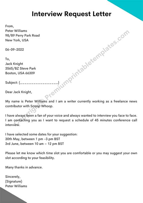 How to Write an Interview Request Letter Ample Fusion