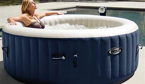 Intex Pure Spa 4 Person Inflatable Portable Hot Tub for