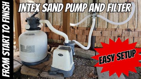 Intex Pool Sand Filter Set Up