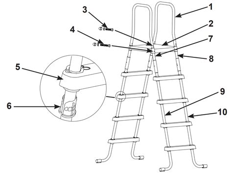 Intex Swimming Pool Ladder for 48 in. High Wall and 1000 GPH Cartridge