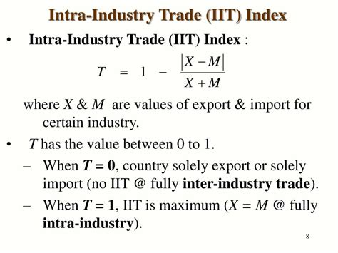 intra industry trade formula