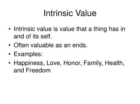 intrinsic value example ethics