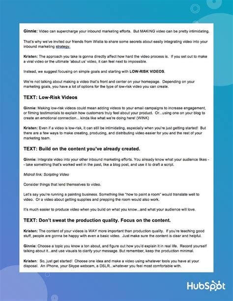 intro video script template