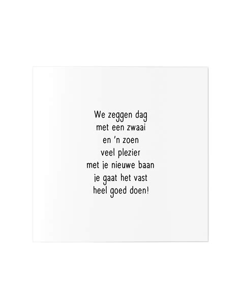 introductie tekst nieuwe baan