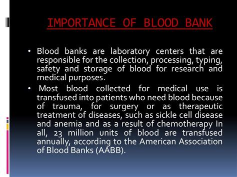 introduction about blood bank