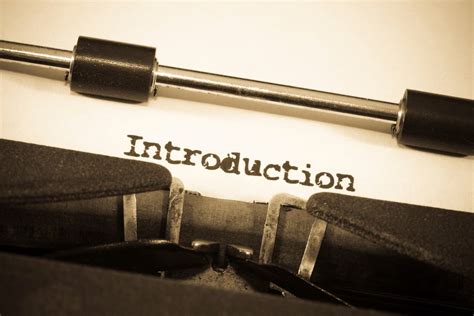 introduction definition and examples