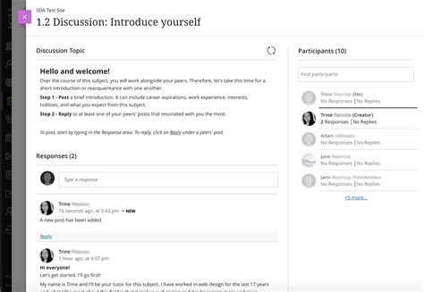 introduction discussion board examples