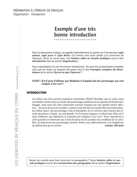 introduction dissertation exemple
