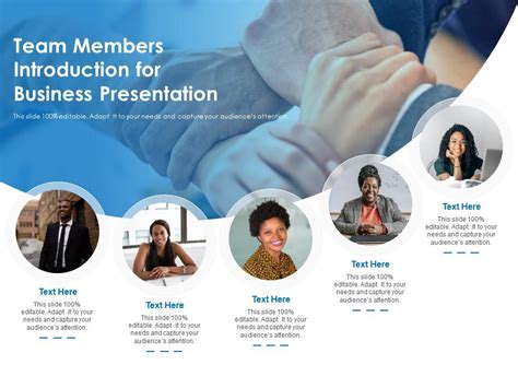 introduction of group members in presentation