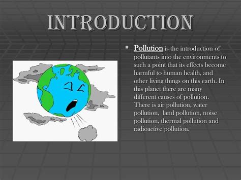 introduction of pollution for project class 10