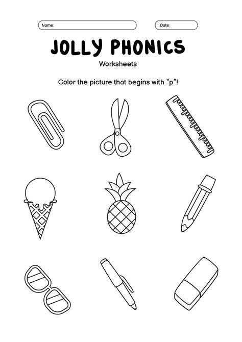 Introduction Phonics Printables Worksheet