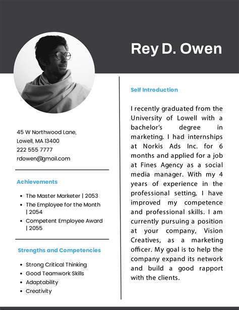 introduction text template