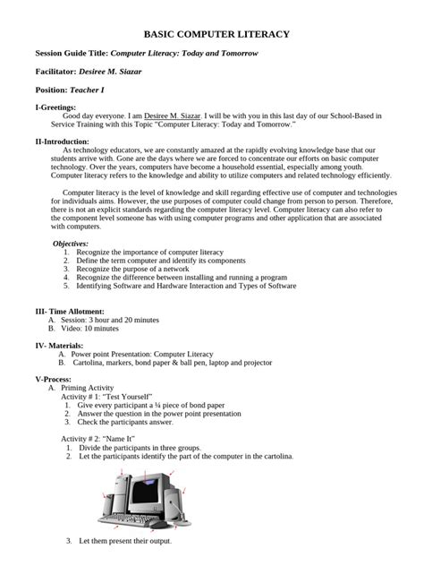 introduction to basic computer literacy pdf