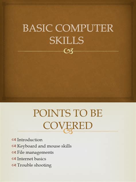introduction to basic computer skills pdf