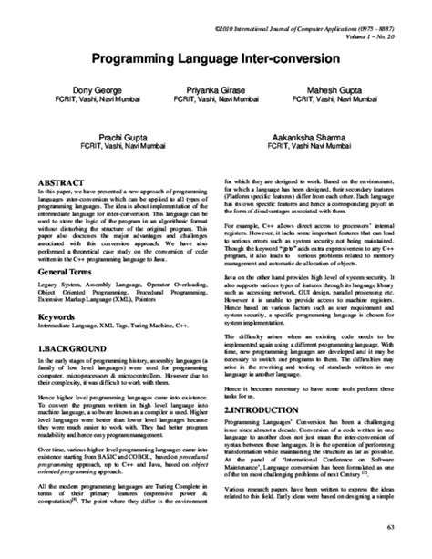introduction to computer programming language pdf