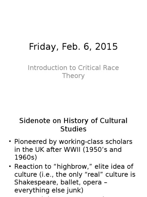 introduction to critical race theory pdf