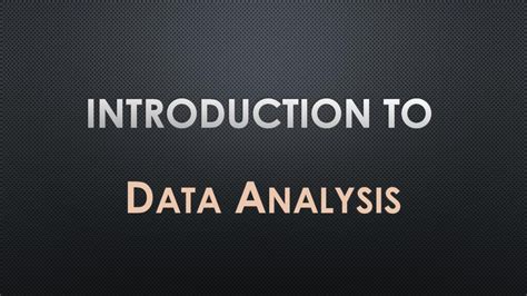 introduction to data analysis pdf download