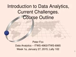 introduction to data analytics course outline