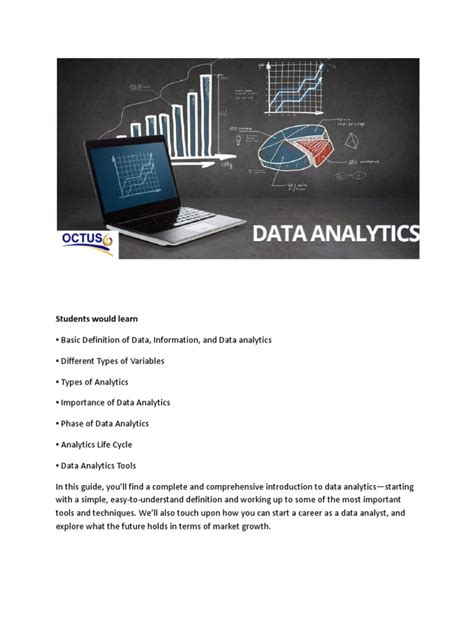 introduction to data analytics pdf for beginners