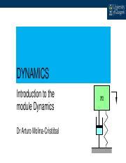 Introduction To Dynamics And Vibrations