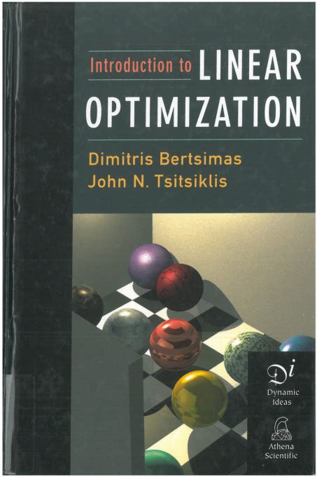 +15 Introduction To Linear Optimization Bertsimas Pdf Ideas
