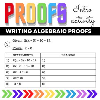 Introduction To Math Proofs Worksheet
