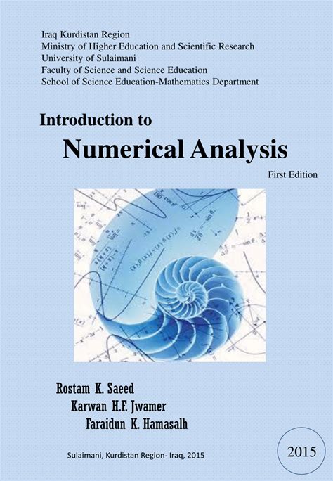 introduction to programming and numerical analysis ku