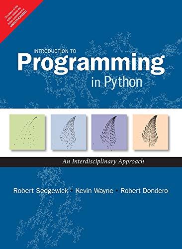 introduction to programming in python an interdisciplinary approach 1e book