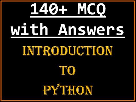introduction to python class 11 mcq