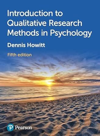 introduction to qualitative research methods in psychology howitt