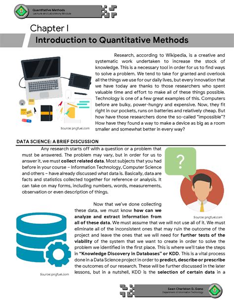 introduction to quantitative methods