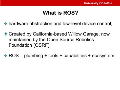 Introduction To Ros