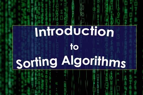 introduction to sorting algorithms