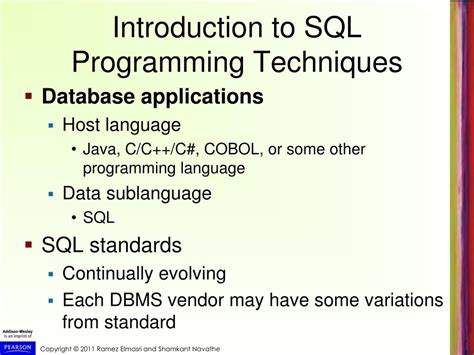 introduction to sql programming techniques in dbms