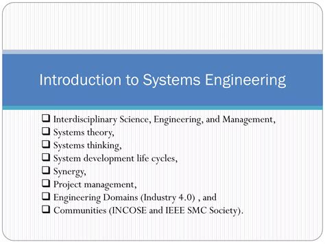 Introduction To Systems Engineering Pdf