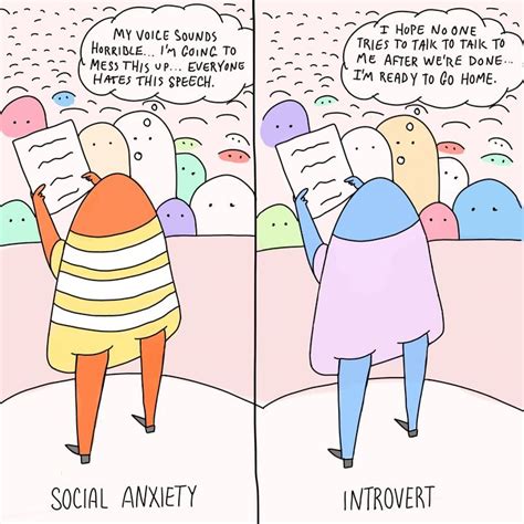introvert vs social anxiety