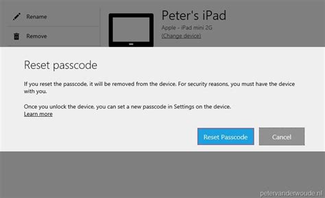 intune android reset remove passcode pending