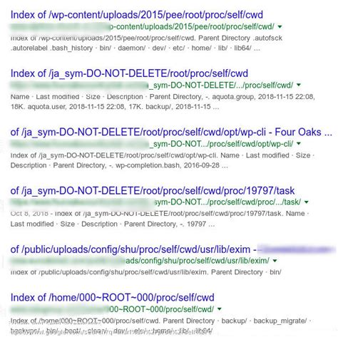 inurl:/proc/self/cwd