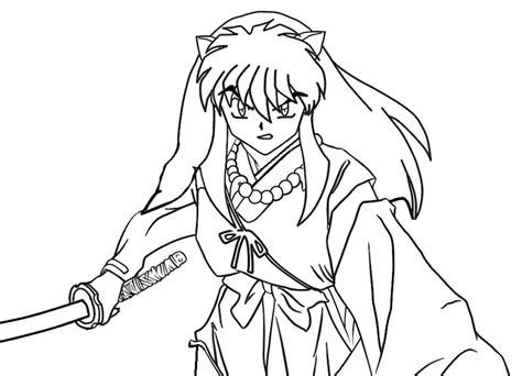 Inuyasha Printable Coloring Pages