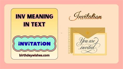 inv meaning in text