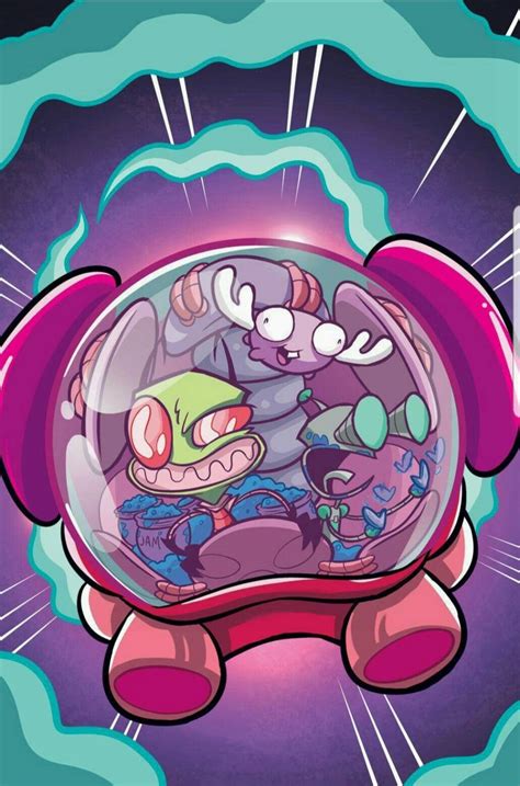 Invader Zim Phone Layout