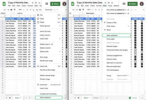 HowTo Add Google Docs Incell Dropdown and Validation in Spreadsheets
