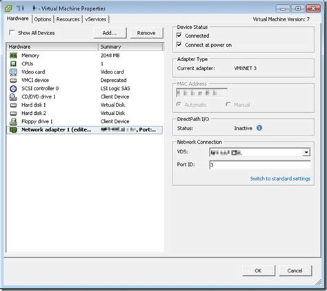 Invalid Configuration For Device 0 Error When Connecting Vm Network Adapter