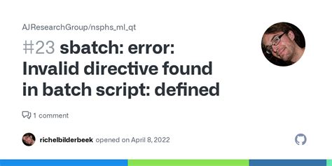 invalid directive found in batch script