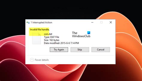 Invalid File Handle When Deleting