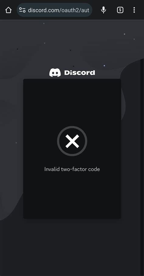 invalid two factor code discord reddit