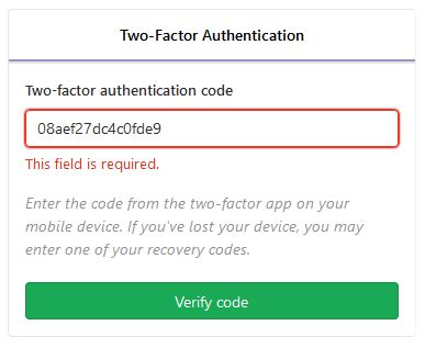 invalid two factor code gitlab