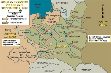 invasion of poland 1939 map