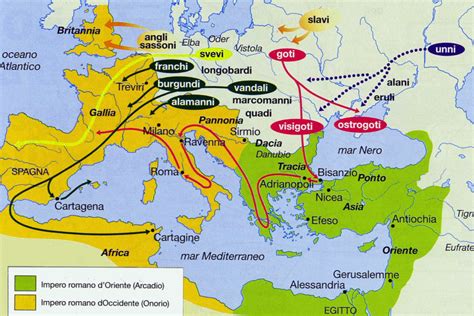 invasioni barbariche nel medioevo
